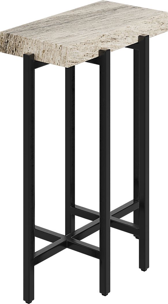 Fablebrook Ivory Marble Accent Table