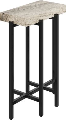 Fablebrook Ivory Marble Accent Table