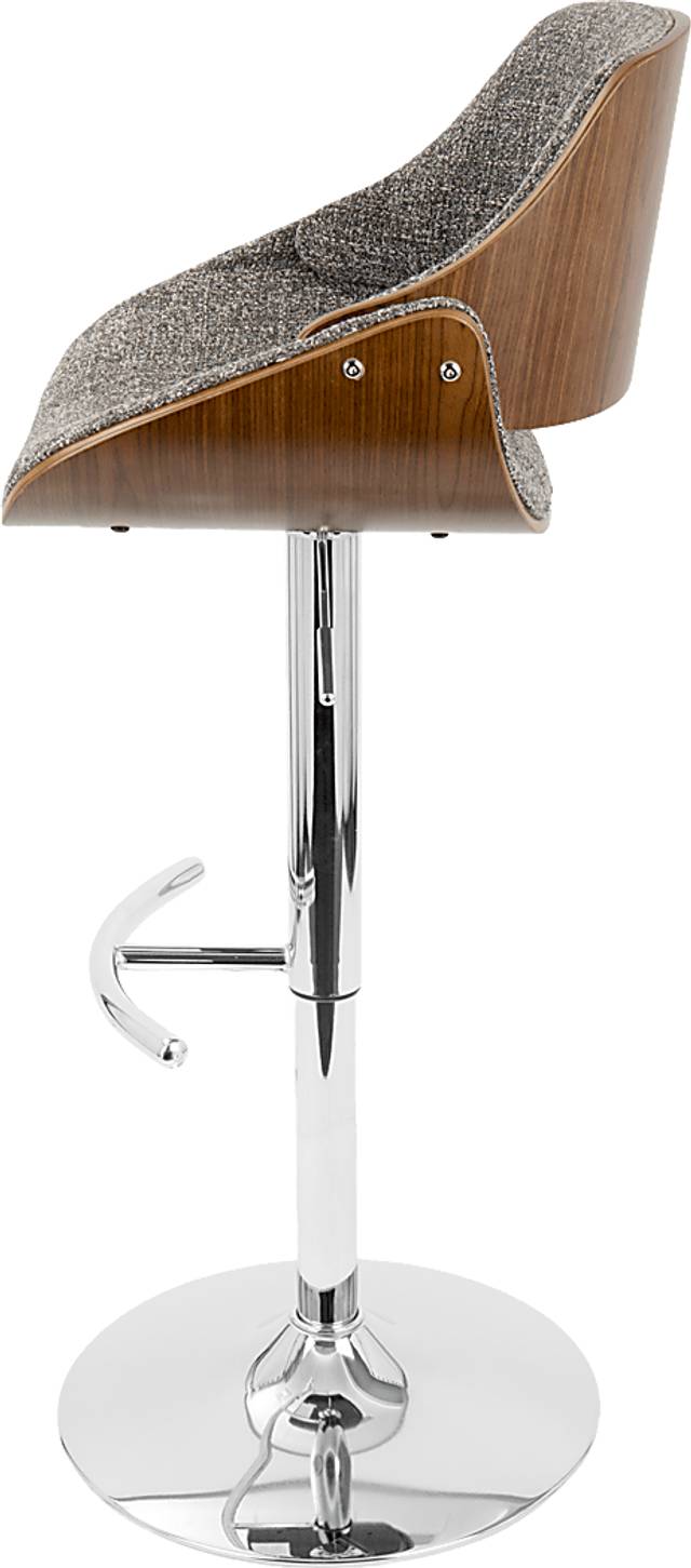 Fabrizzi Gray Barstool - Thumbnail - Image 2