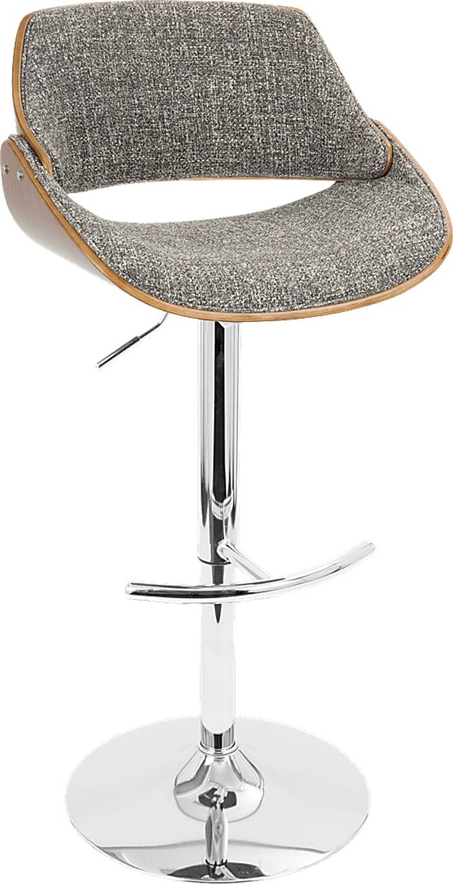 Fabrizzi Gray Barstool - Thumbnail - Image 1