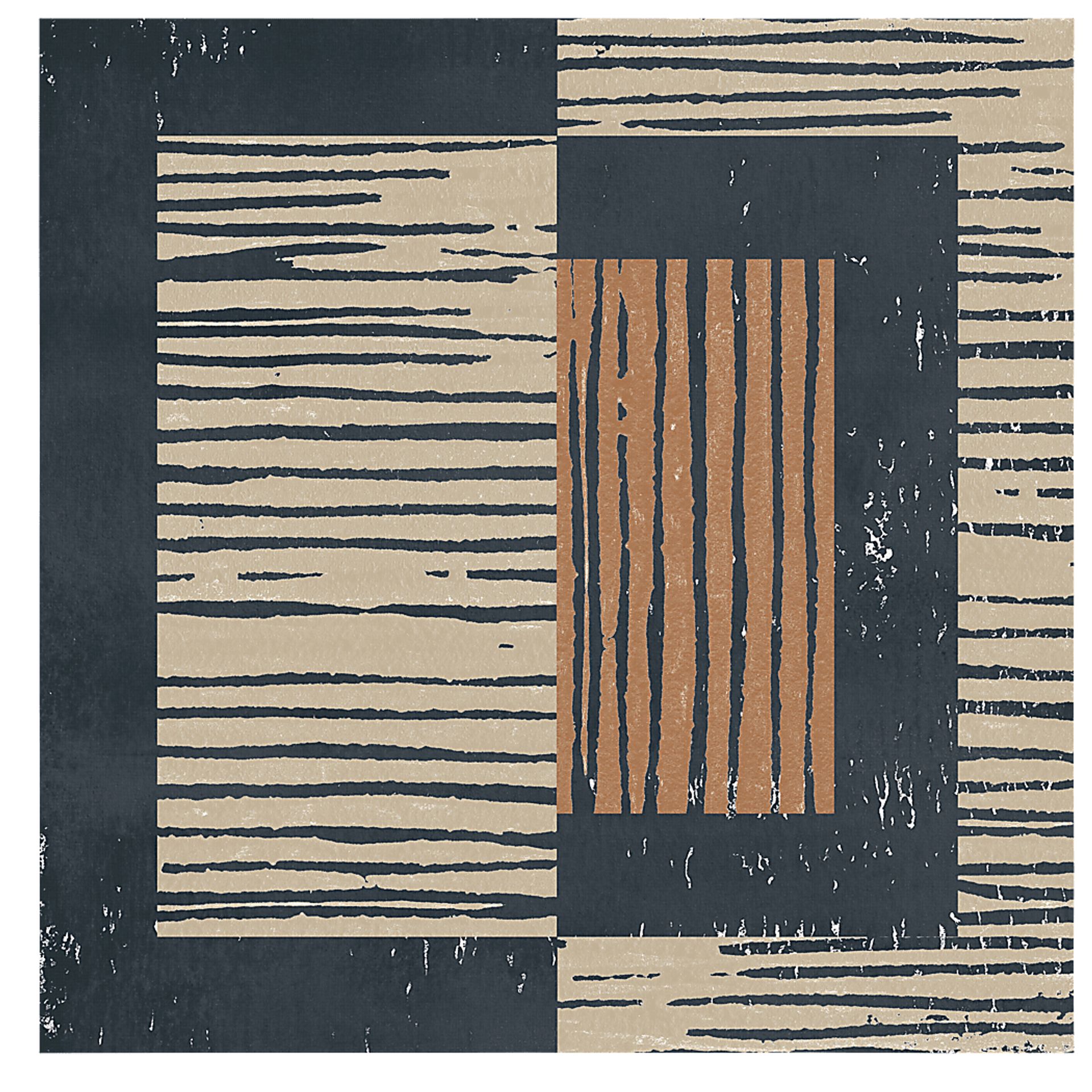 Faded Reality I Brown Artwork - Image 1