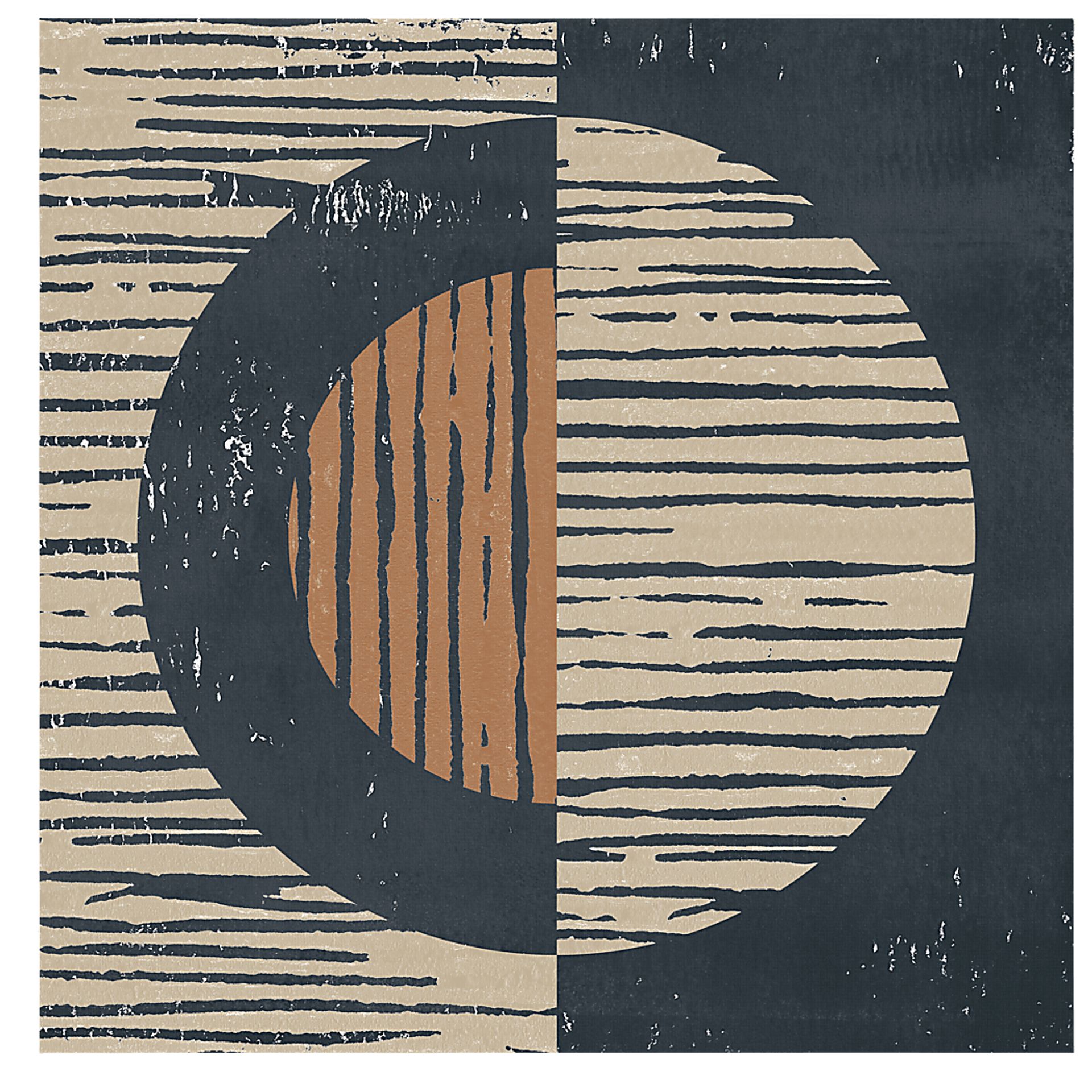 Faded Reality II Brown Artwork - Image 1