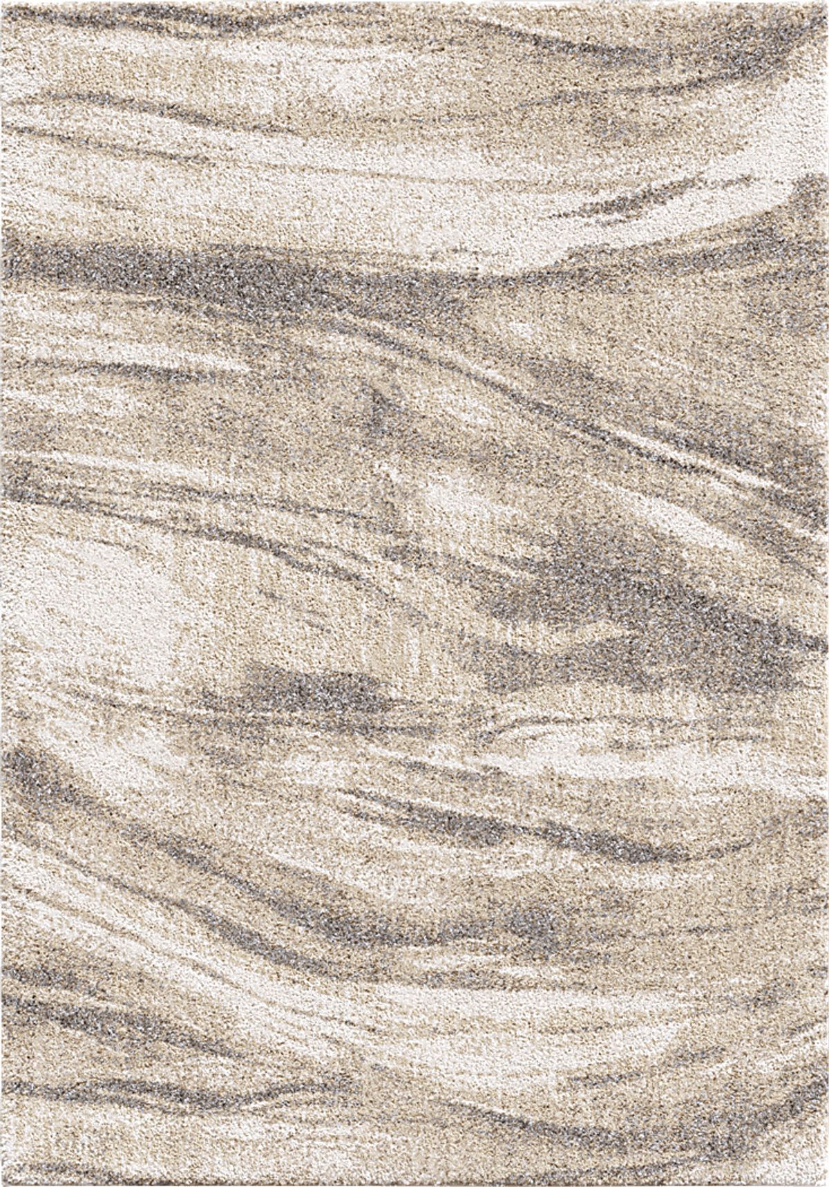 Fadey Beige Polypropylene Fabric Rug | Rooms to Go