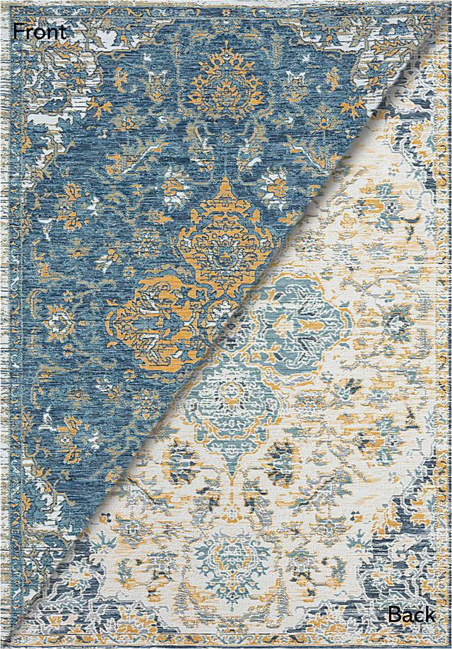 Fadika Blue 5'3 x 7' Indoor/Outdoor Rug - Thumbnail - Image 5