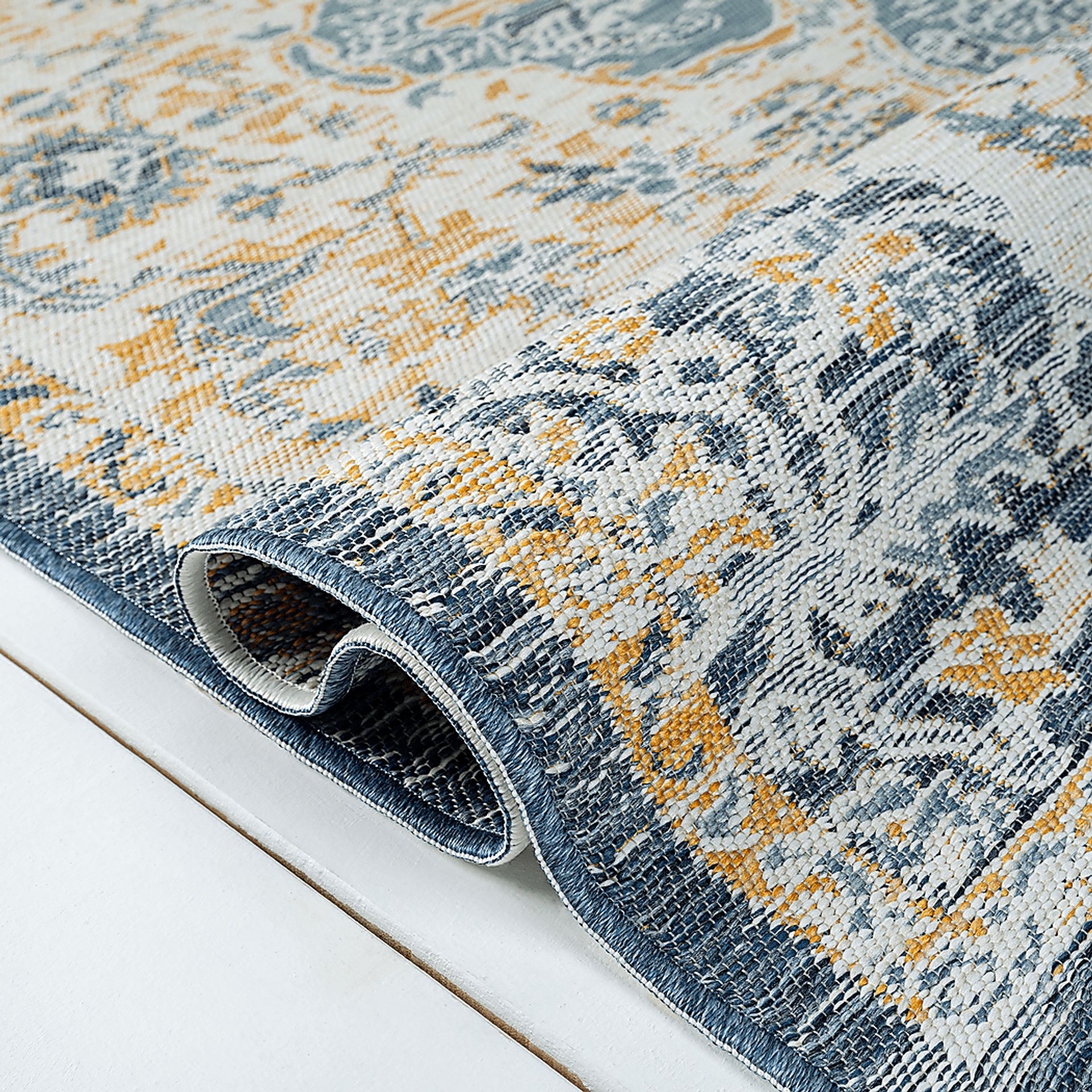 Fadika Blue 5'3 x 7' Indoor/Outdoor Rug - Image 7