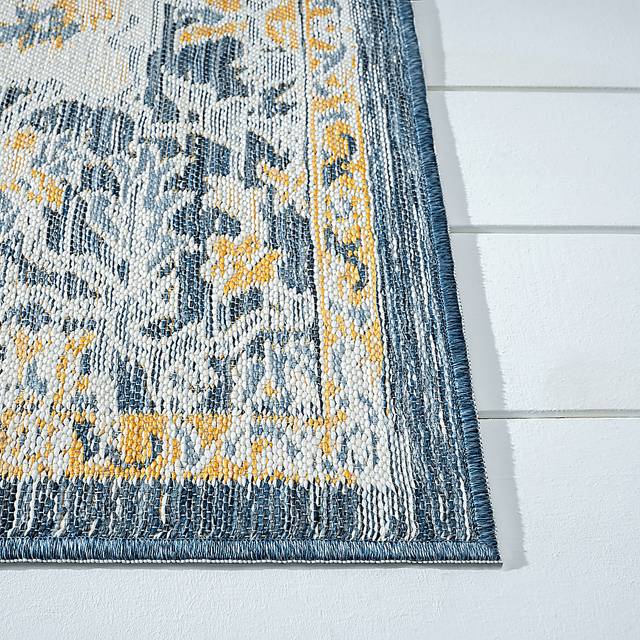 Fadika Blue 5'3 x 7' Indoor/Outdoor Rug - Thumbnail - Image 10