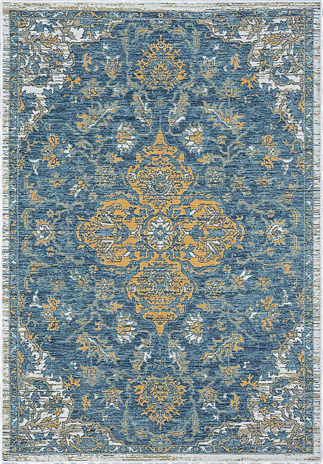 Fadika Blue 5'3 x 7' Indoor/Outdoor Rug - Thumbnail - Image 1