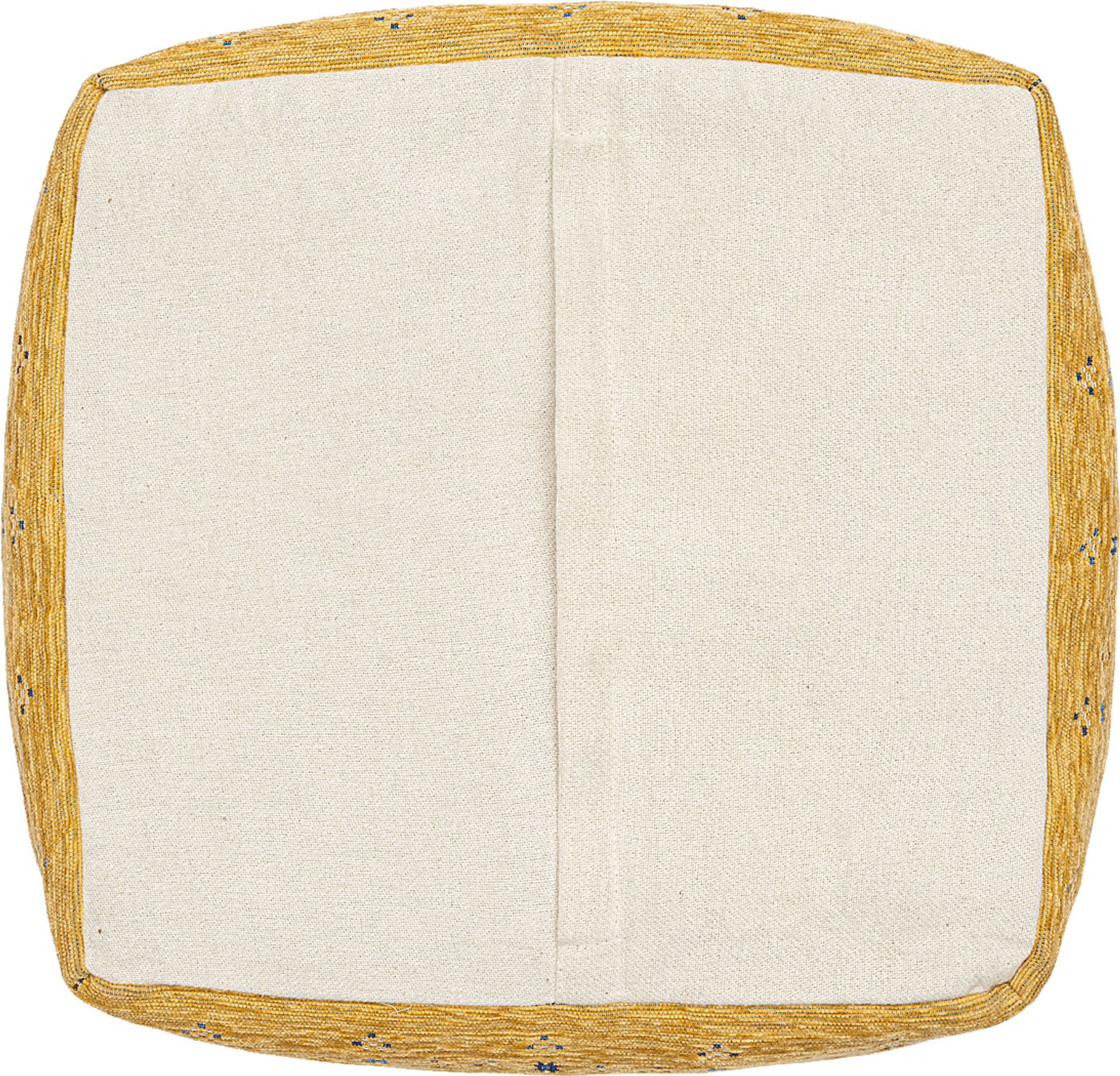 Faesia Yellow/Blue Pouf - Image 5