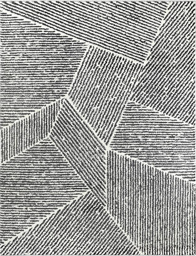 Faippen Gray/White 5'3 x 7' Rug - Thumbnail - Image 1