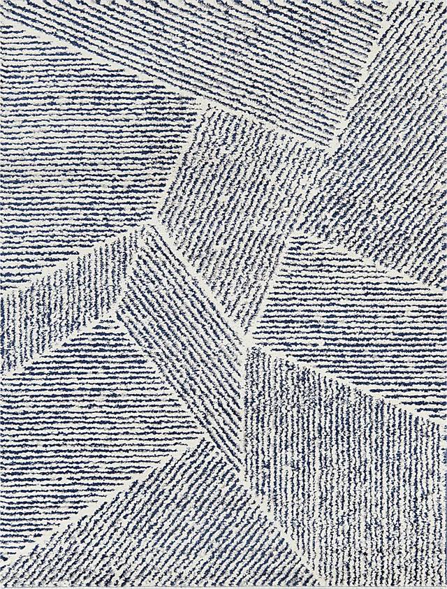Faippen Ivory/Blue 5'3 x 7' Rug - Thumbnail - Image 1
