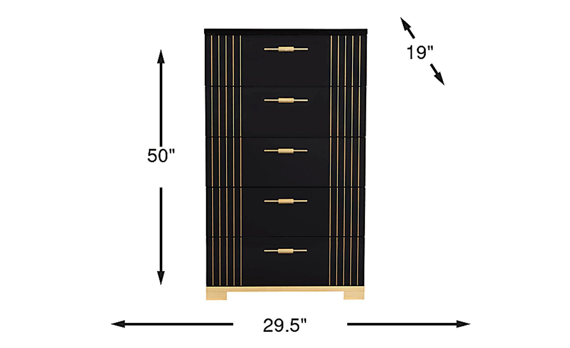 Dimension Image. Please refer to the Dimension Tab on this page for dimension details.