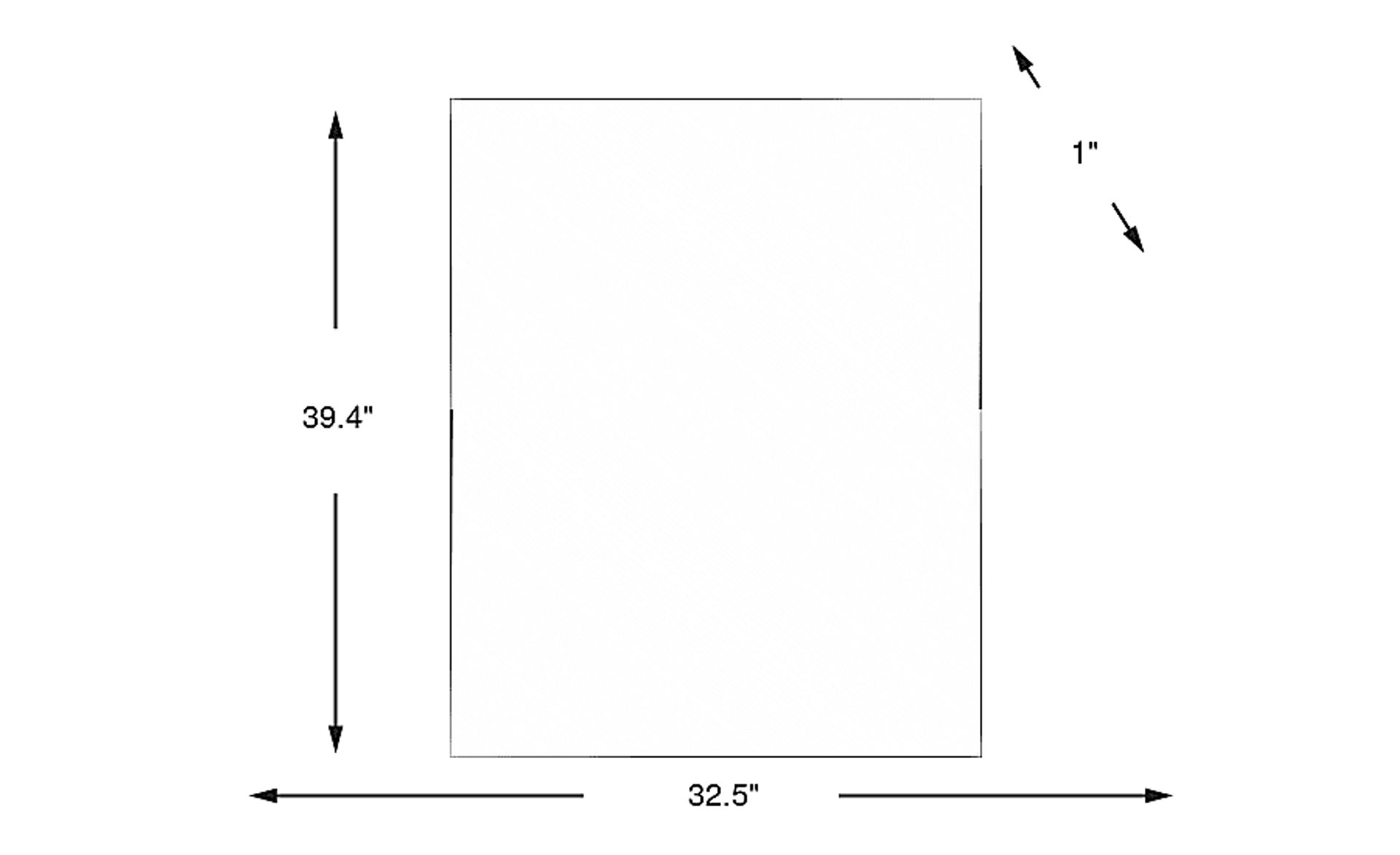 Dimension Image. Please refer to the Dimension Tab on this page for dimension details.