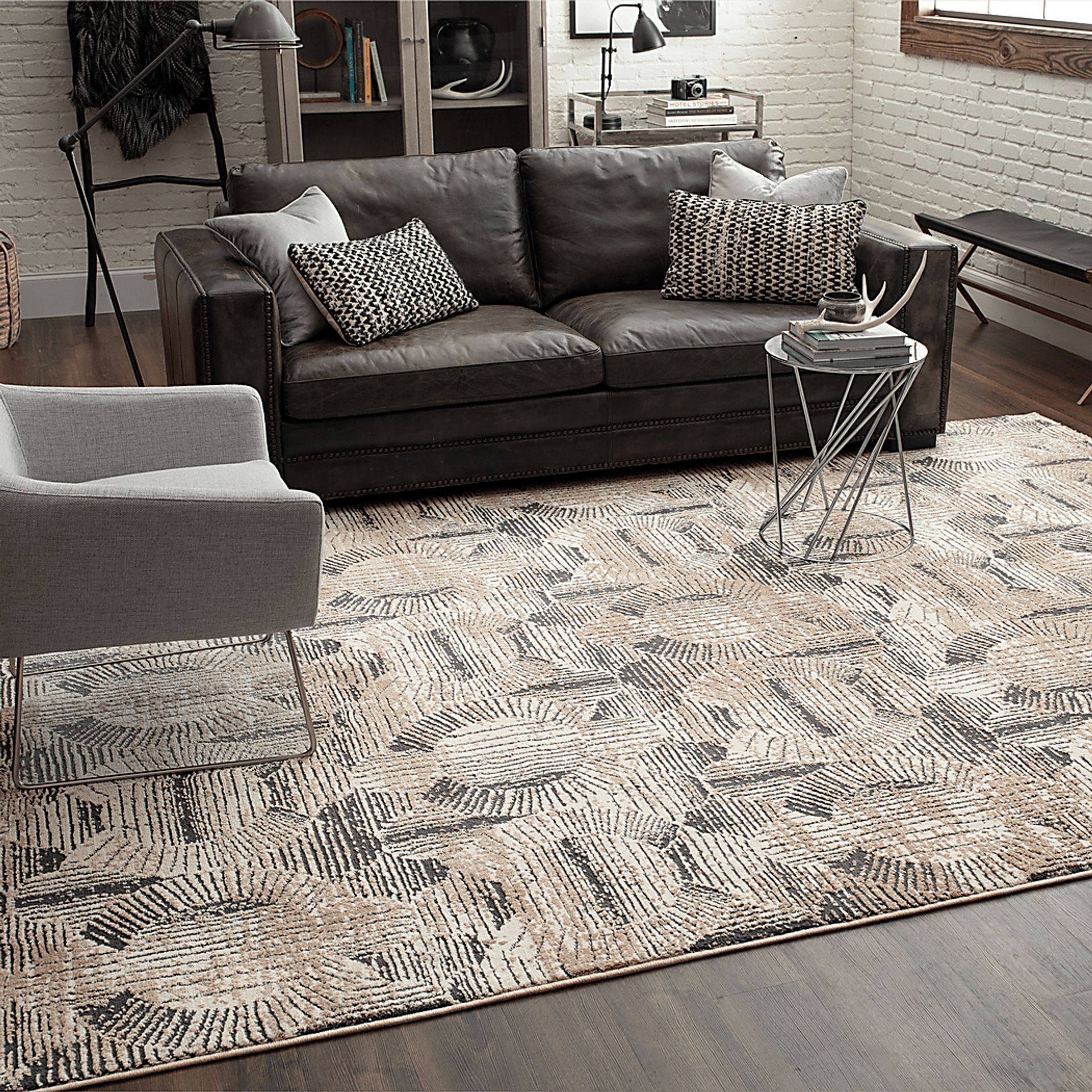Fairdrop Silver 6'6 x 9'6 Rug - Image 2