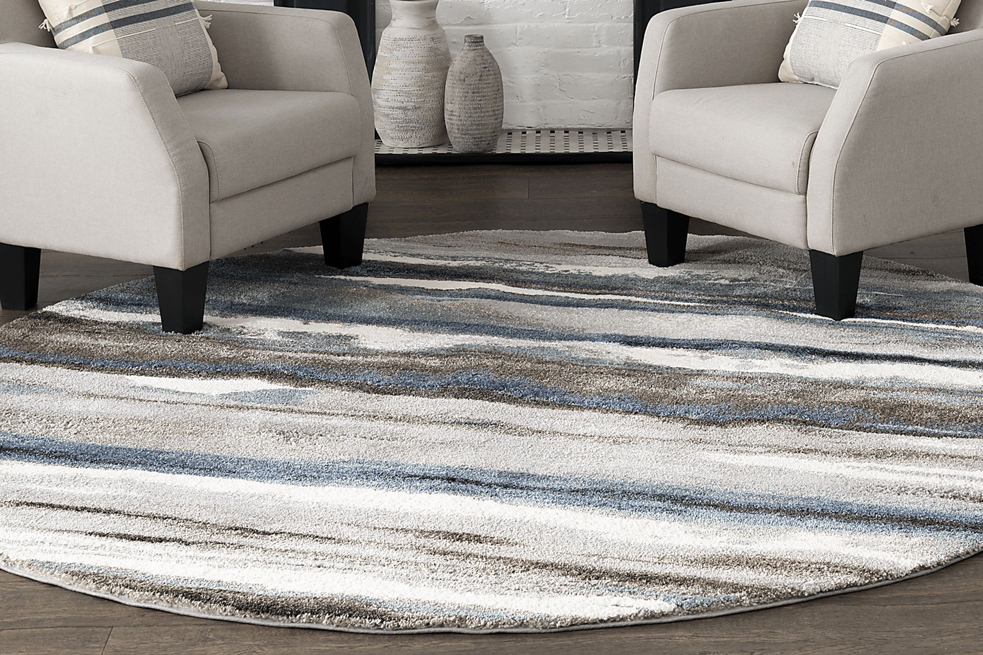 Fairen Multi 7'8 Round Rug - Image 2