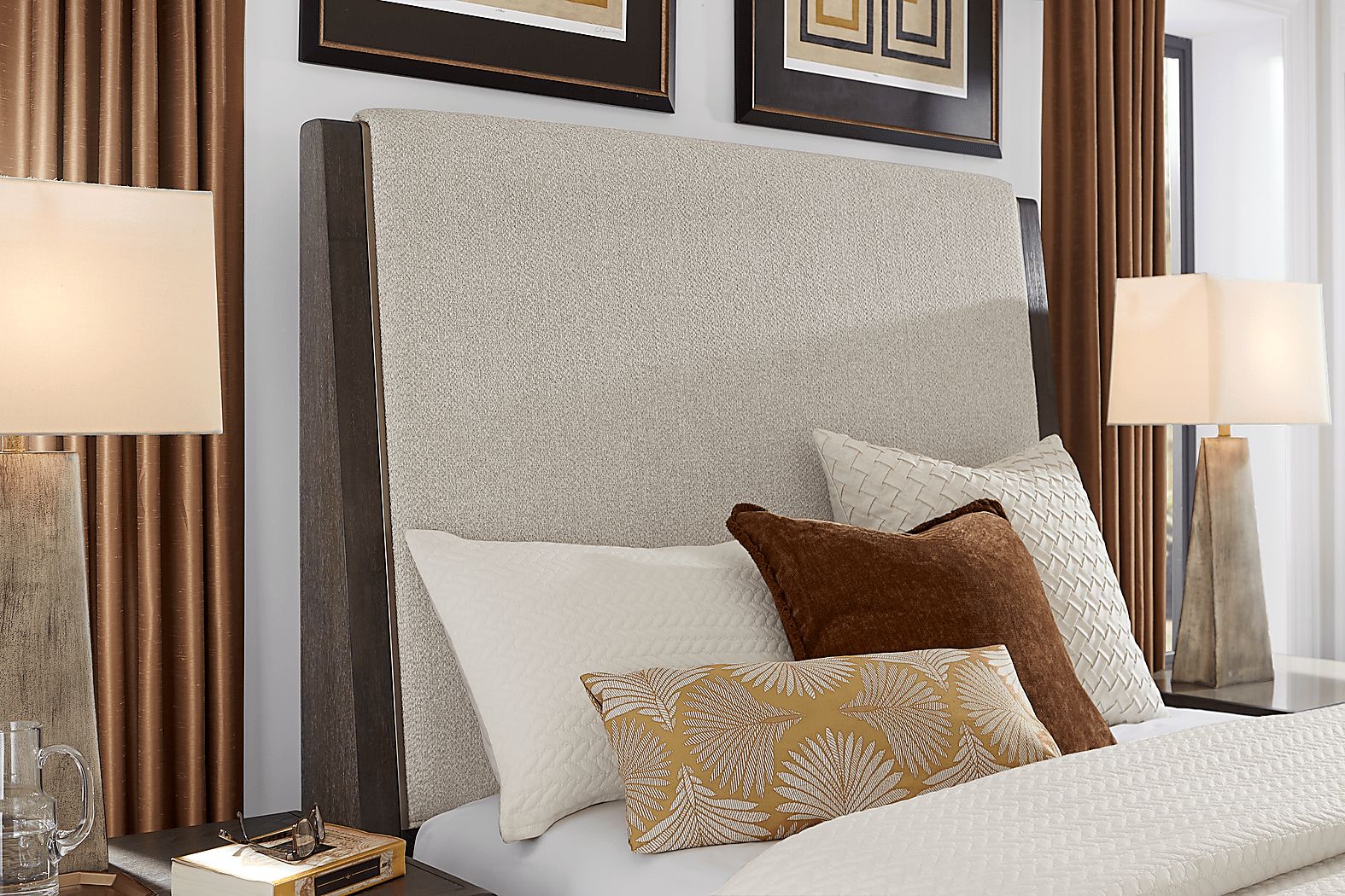 Fairfax Gray Upholstered Bed - Thumbnail 3