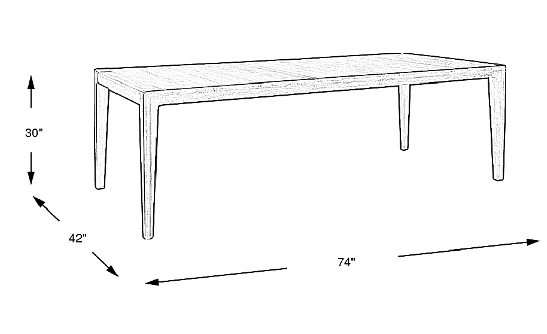 Fairfax Gray Dining Table