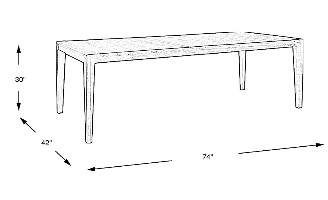 Fairfax Gray Dining Table