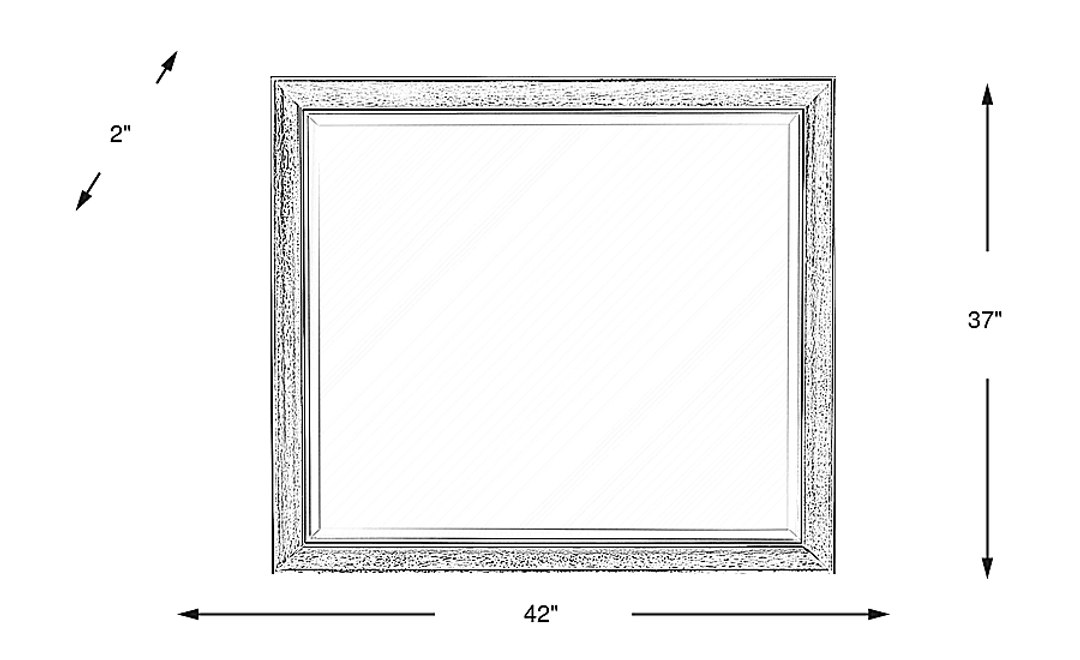 Fairfax Gray Mirror