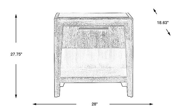 Dimension Image. Please refer to the Dimension Tab on this page for dimension details.