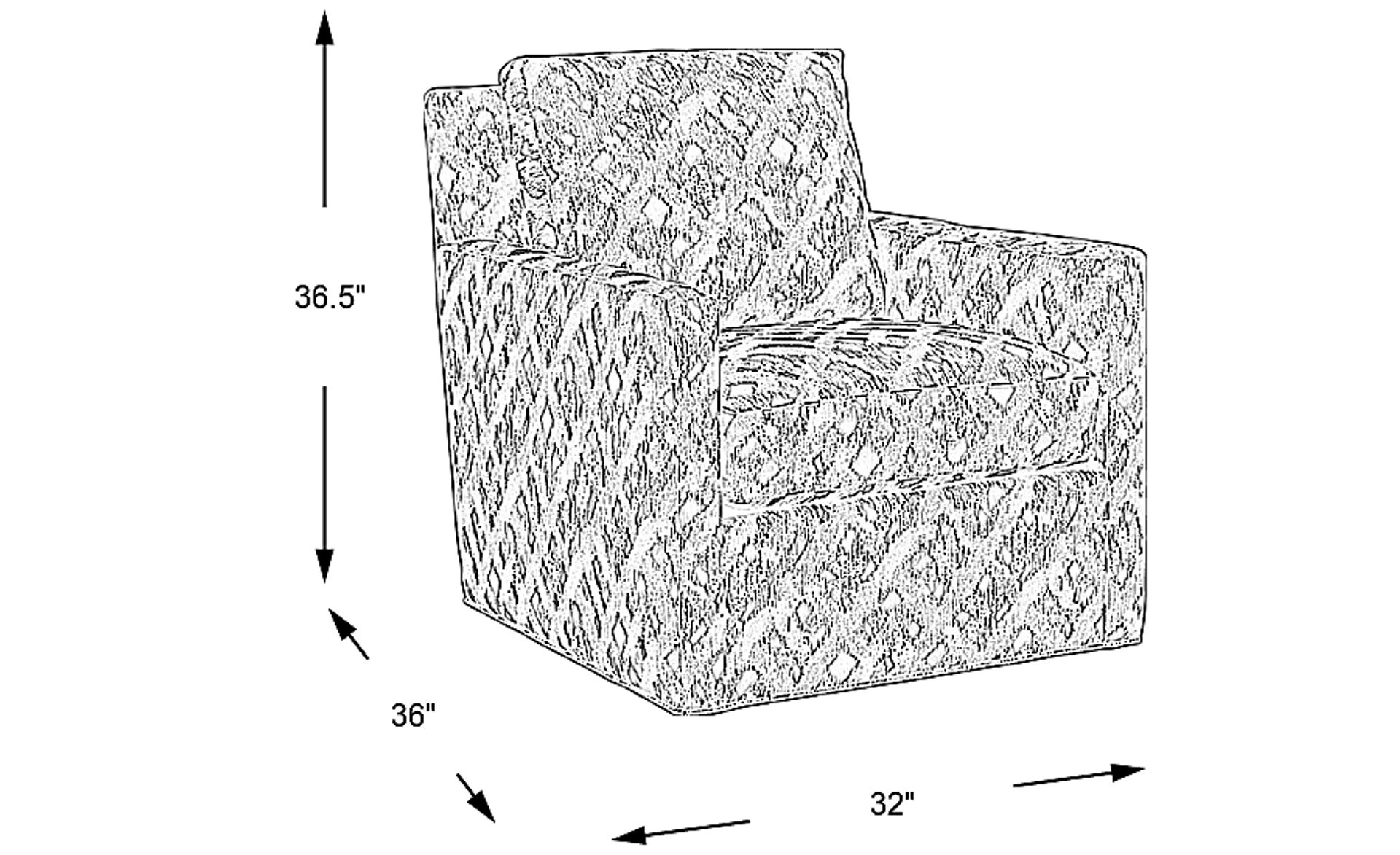 Dimension Image. Please refer to the Dimension Tab on this page for dimension details.