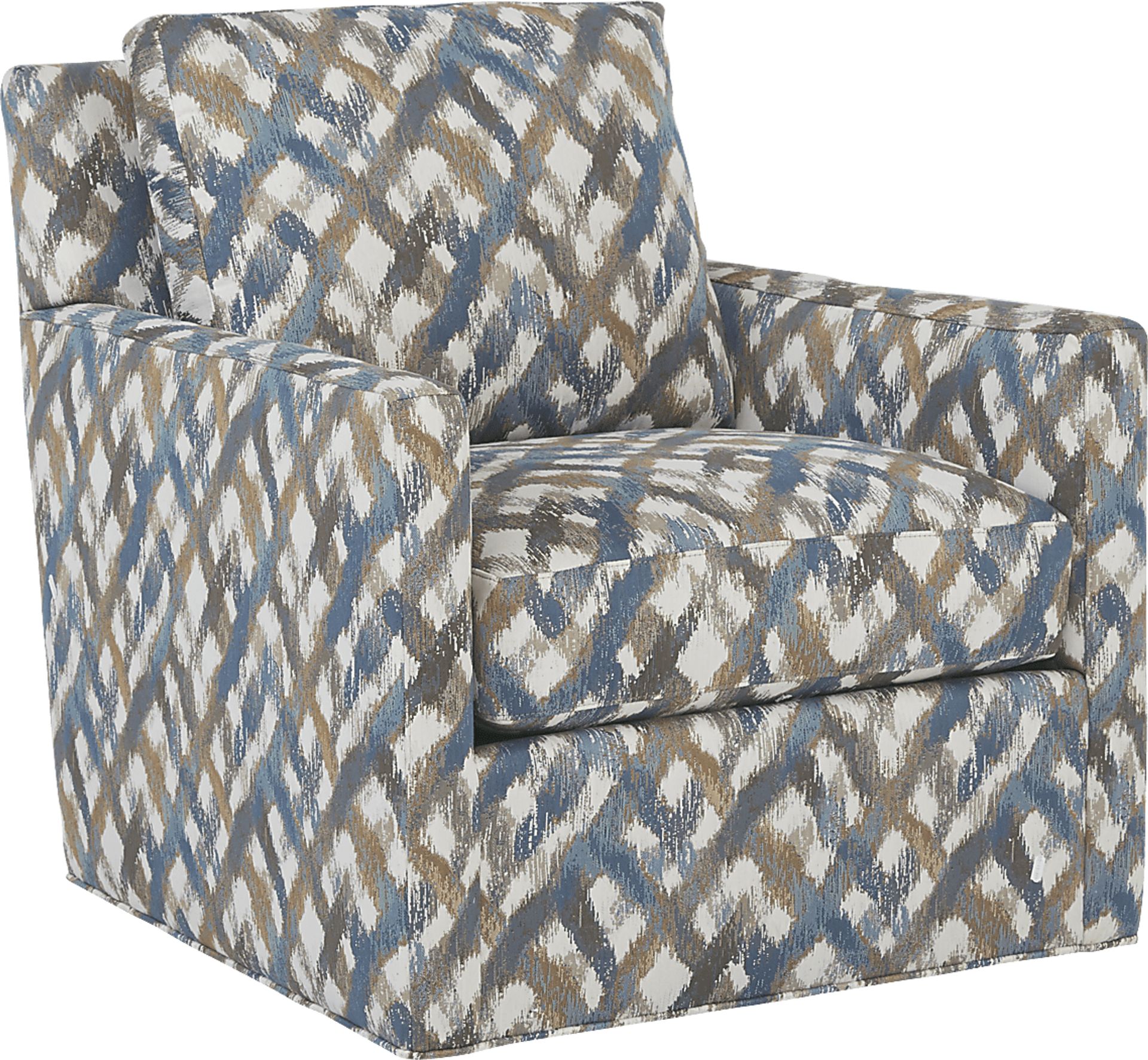 Fairfax Lane Blue Accent Swivel Chair - Image 1