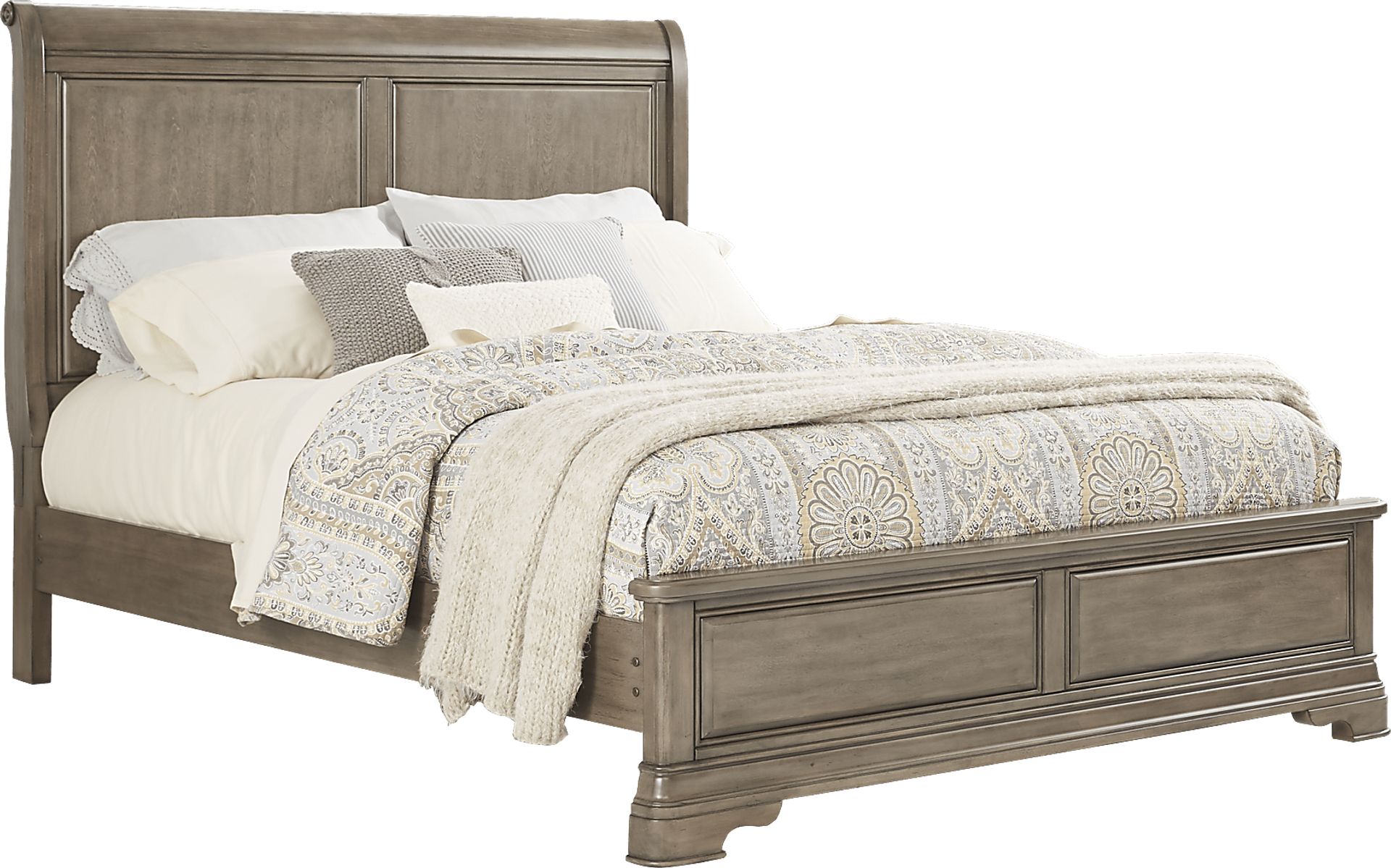 Fairfield Lane Gray 3 Pc Queen Sleigh Bed - Image 1