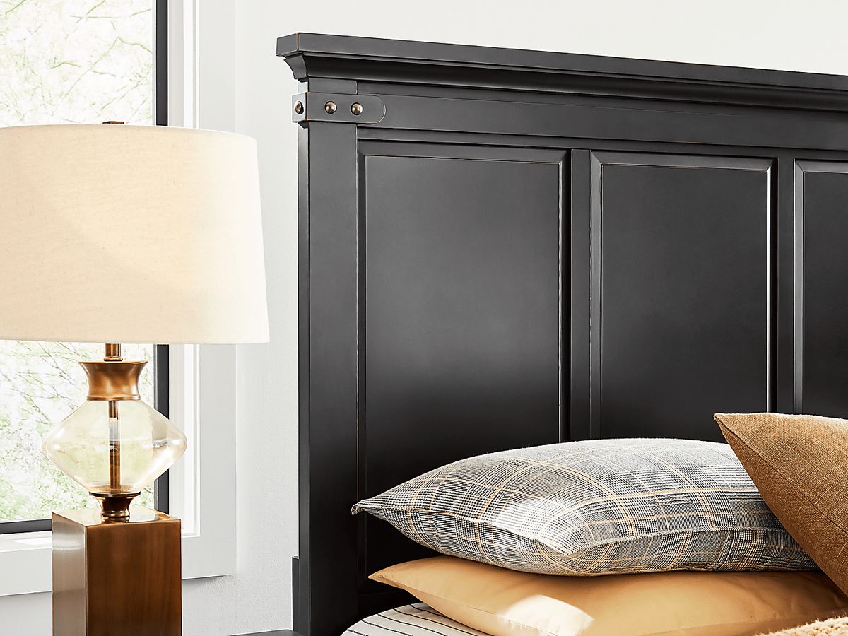 Fairhaven 5 Pc Black Black,Colors Queen Bedroom Set With 3 Pc Queen ...