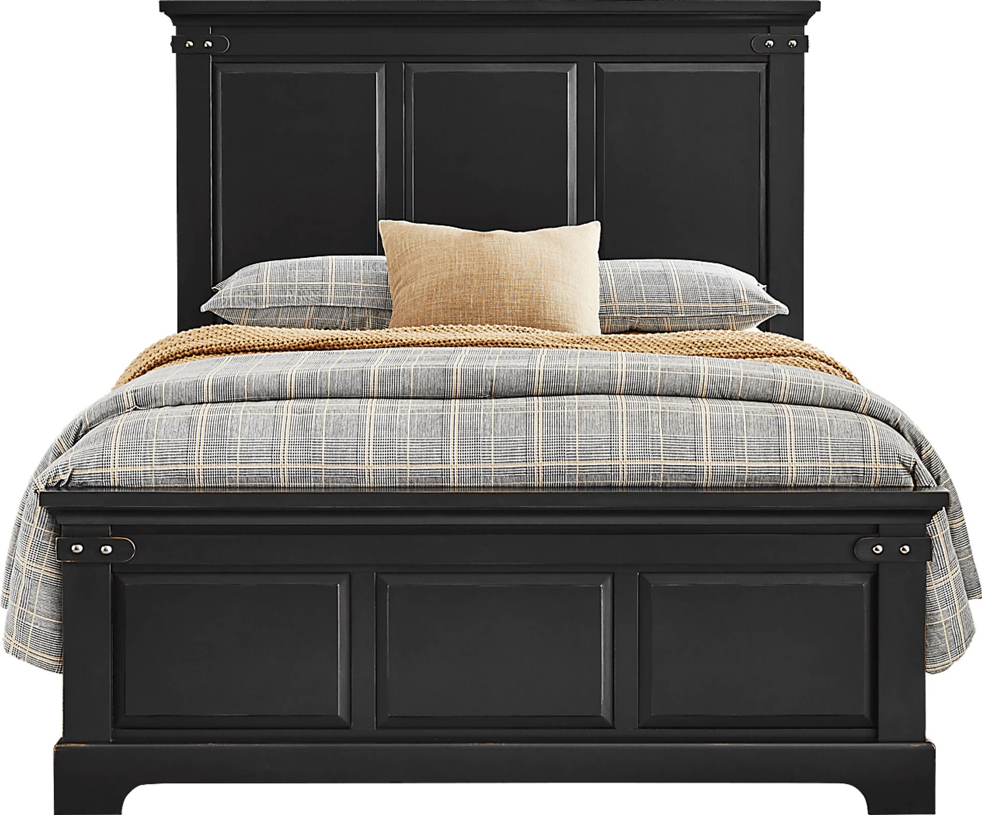 3 pc queen panel bed