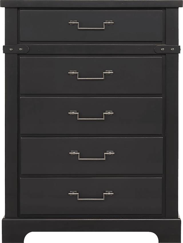 Fairhaven Black 5 Pc Queen Panel Bedroom - Thumbnail - Image 5
