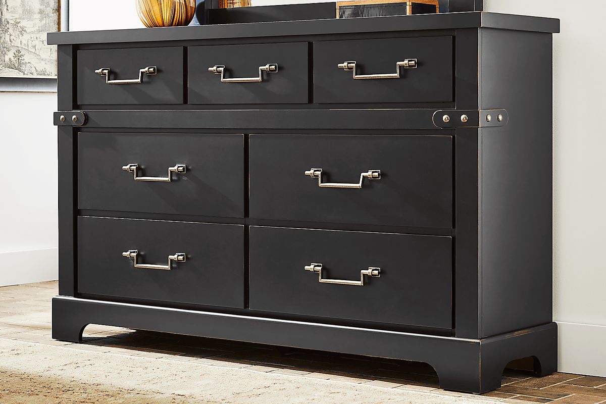 7 drawer dresser black Karen Kane Three Quarter Sleeve Jersey Dress - Black
