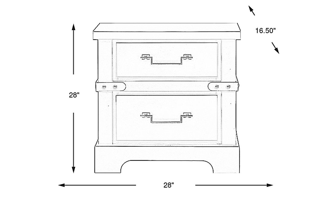 Fairhaven Black Nightstand