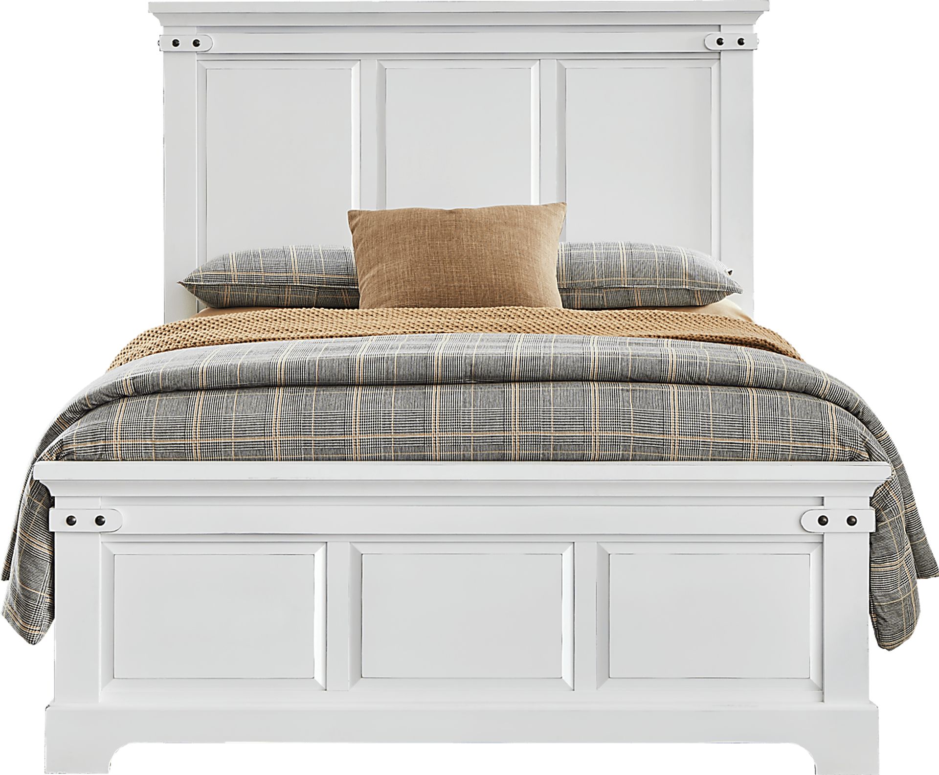 Fairhaven White 3 Pc Queen Panel Bed - Image 1