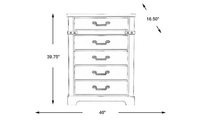 Dimension Image. Please refer to the Dimension Tab on this page for dimension details.