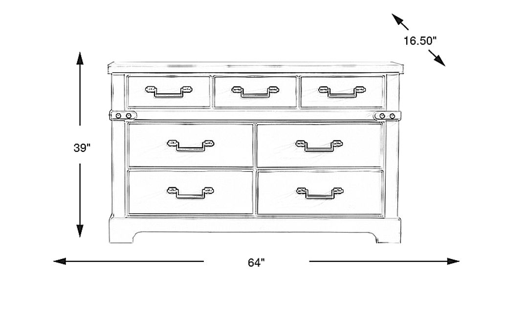 Fairhaven White Dresser
