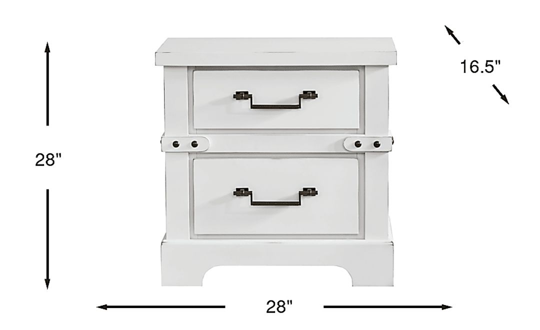 Fairhaven White Nightstand