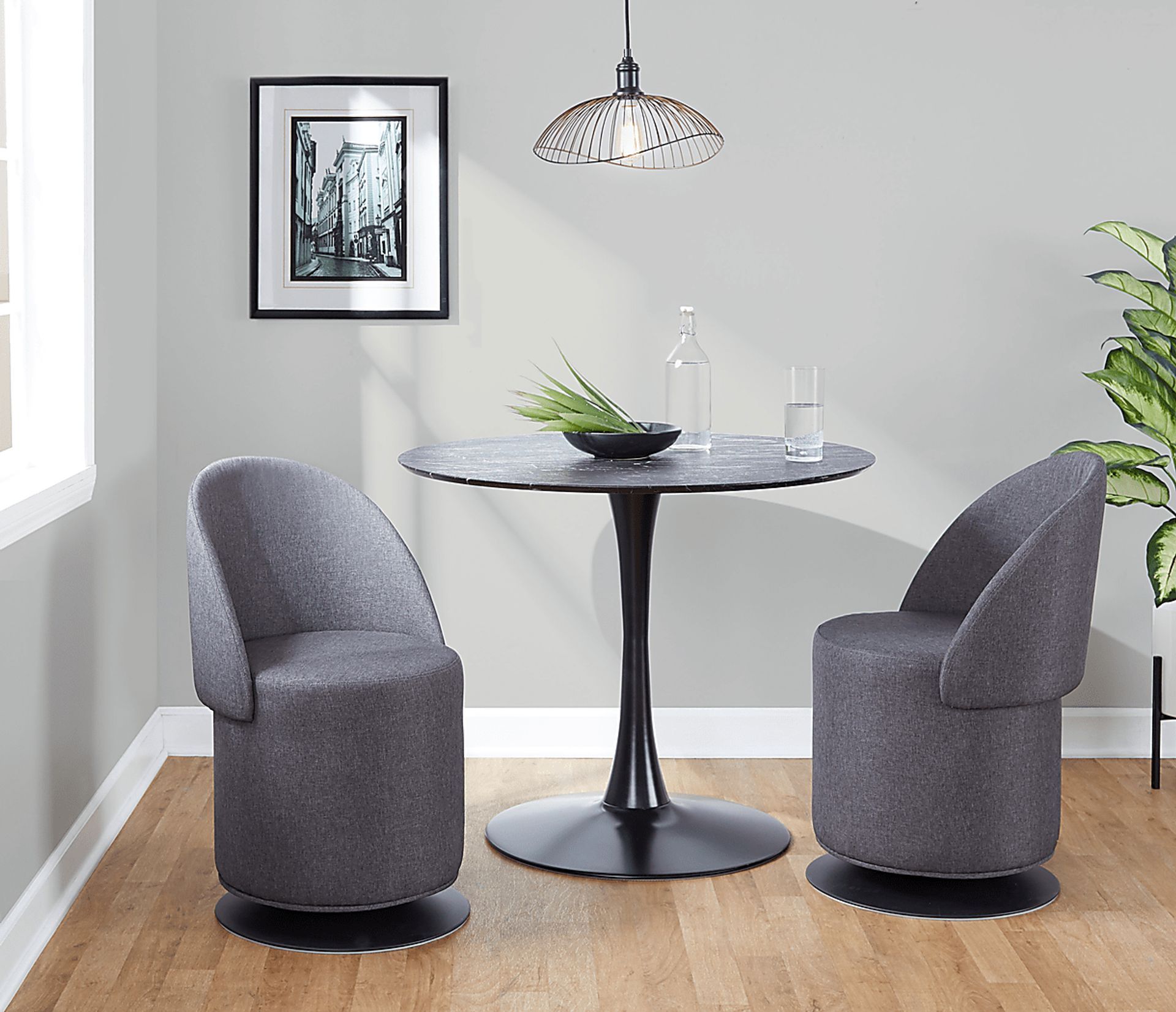 Fairington Charcoal Swivel Accent Chair - Image 11
