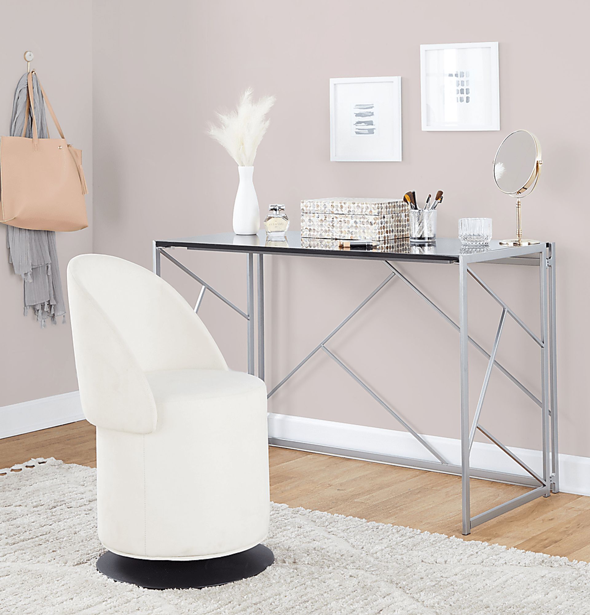 Fairington Cream Swivel Accent Chair - Image 12