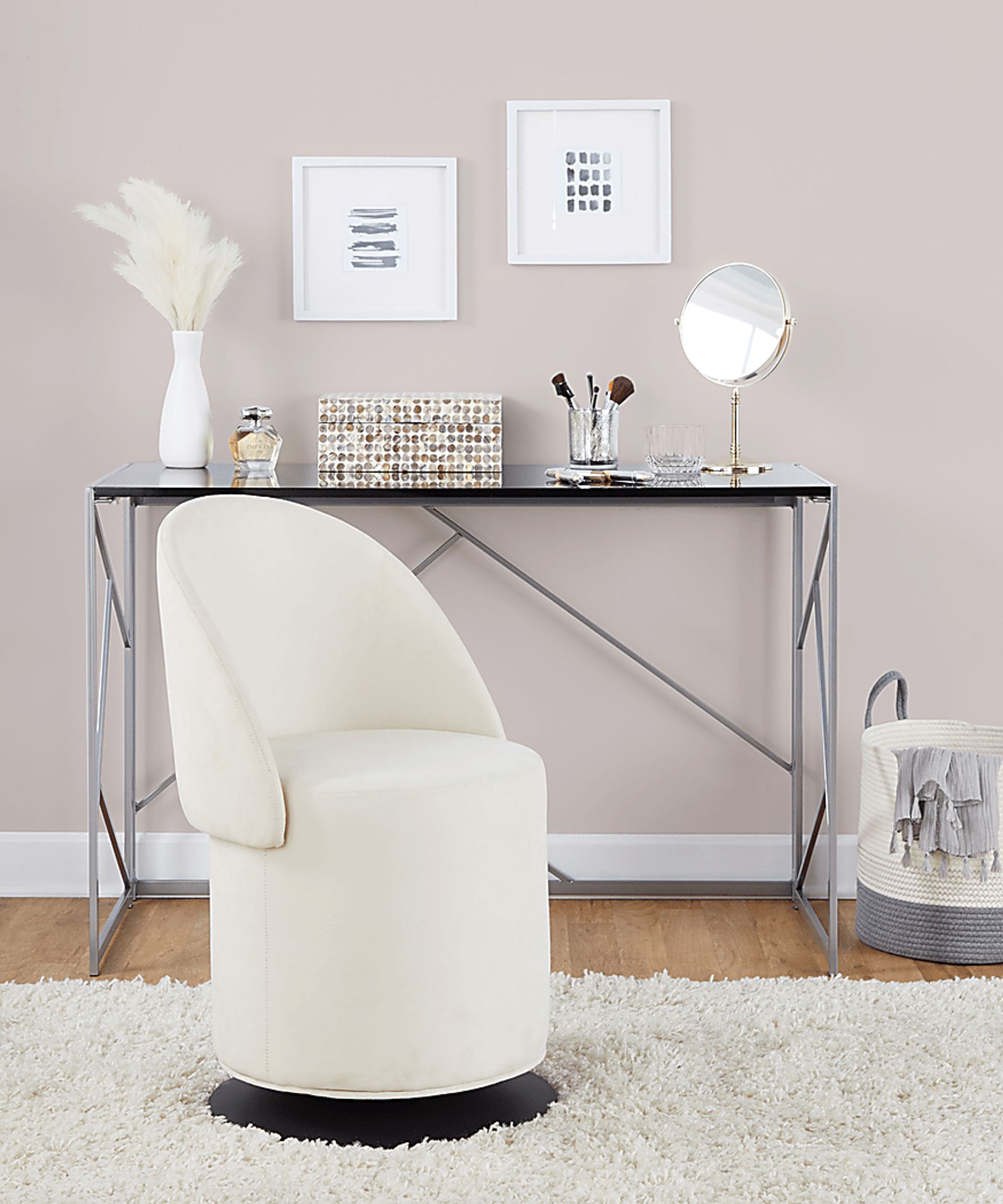 Fairington Cream Swivel Accent Chair - Image 2