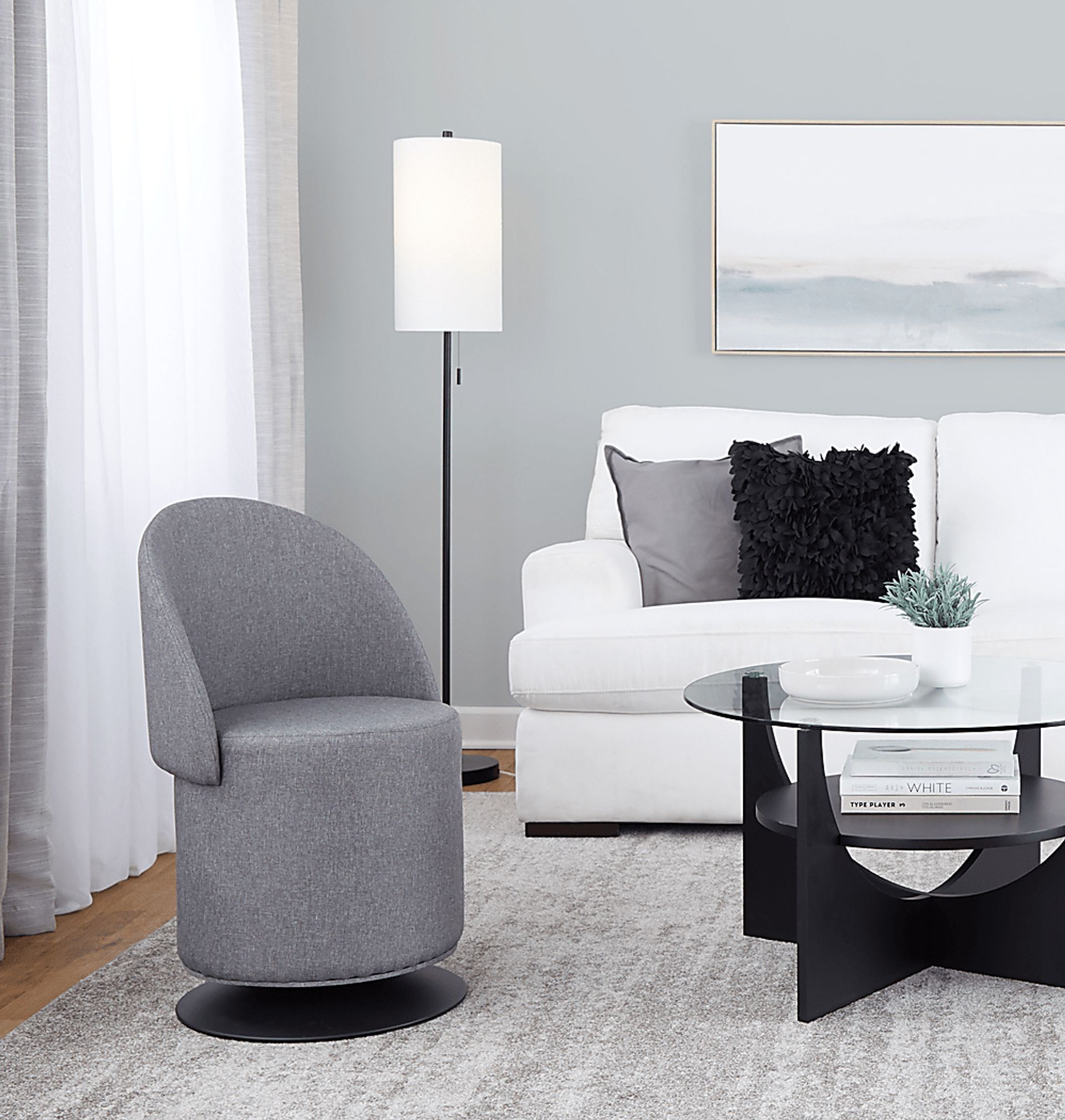 Fairington Gray Swivel Accent Chair - Image 16