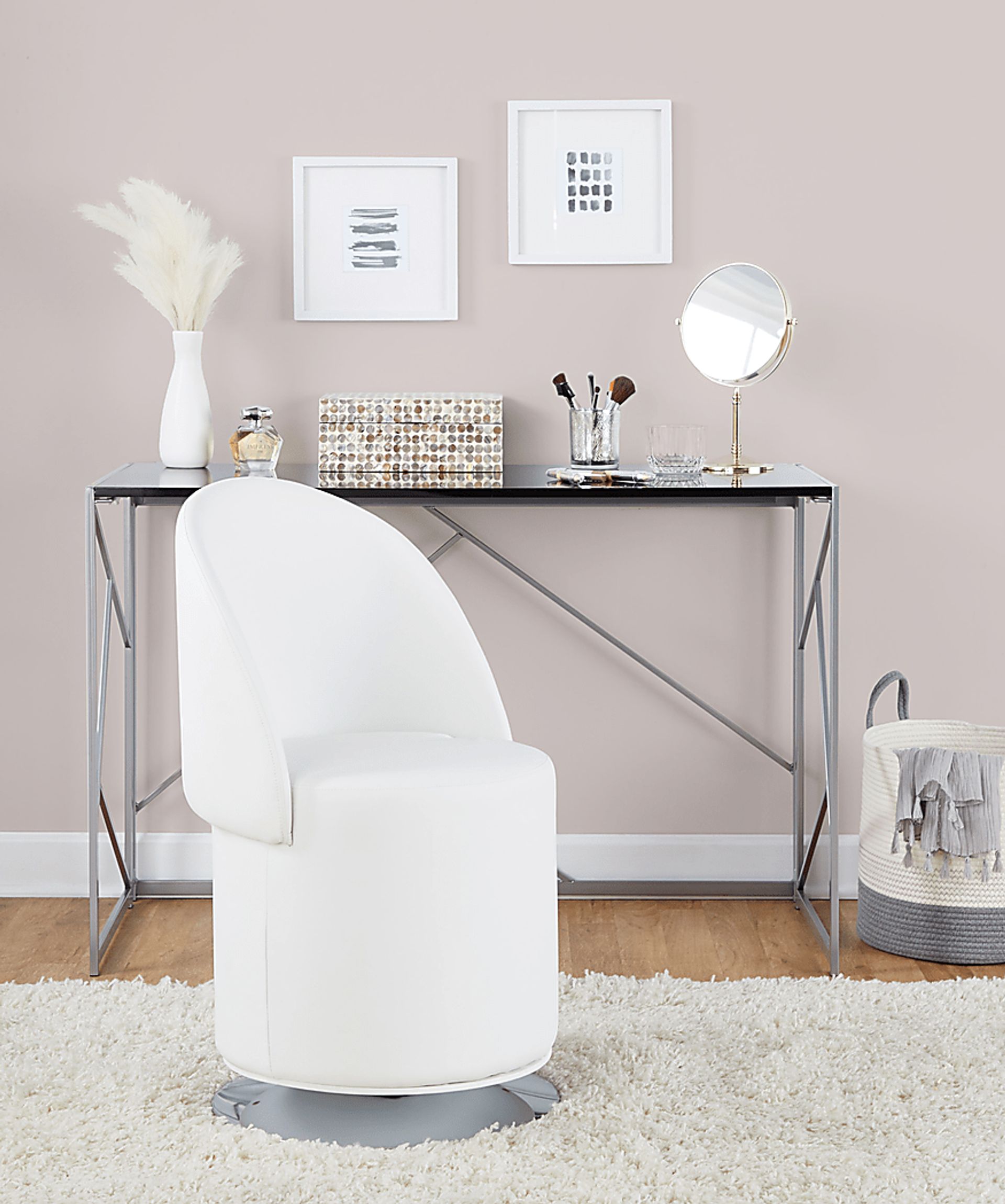Fairington White Swivel Accent Chair - Image 14
