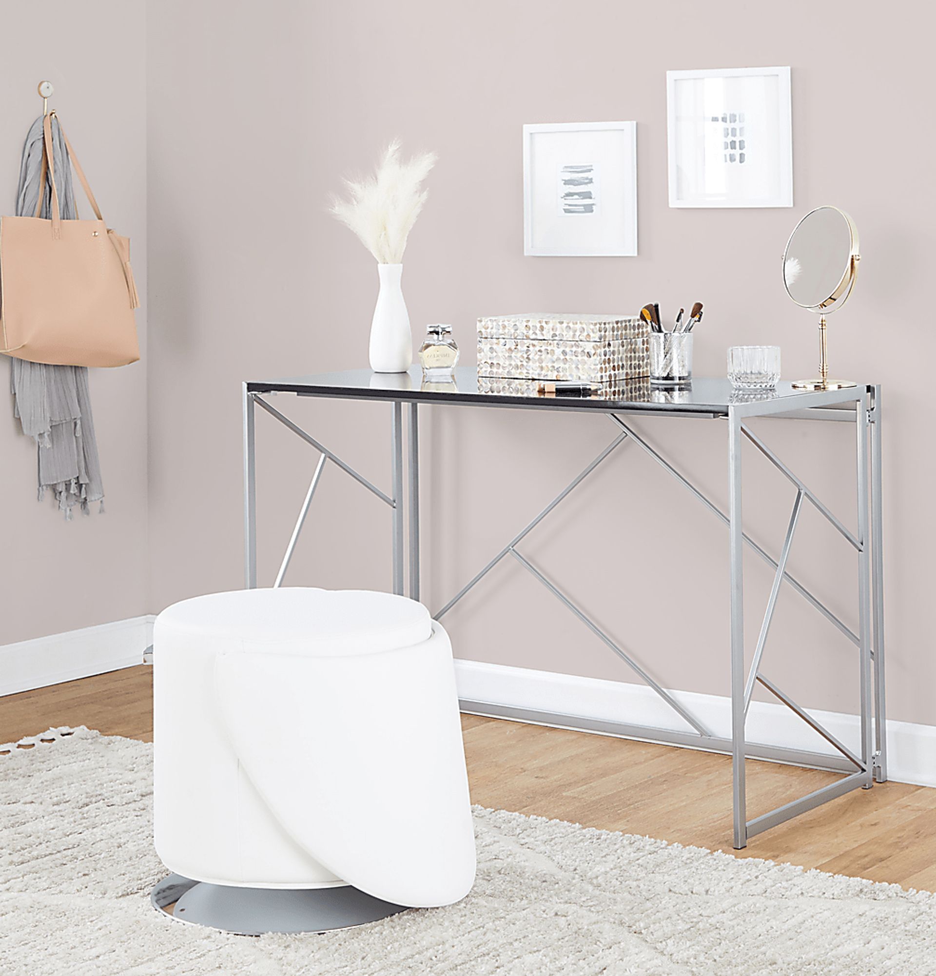 Fairington White Swivel Accent Chair - Image 17