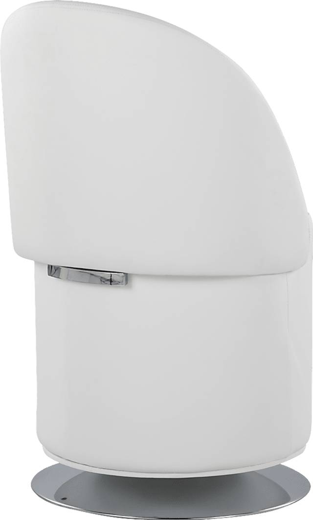 Fairington White Swivel Accent Chair - Thumbnail - Image 4