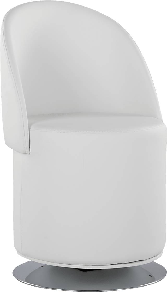 Fairington White Swivel Accent Chair - Thumbnail - Image 1