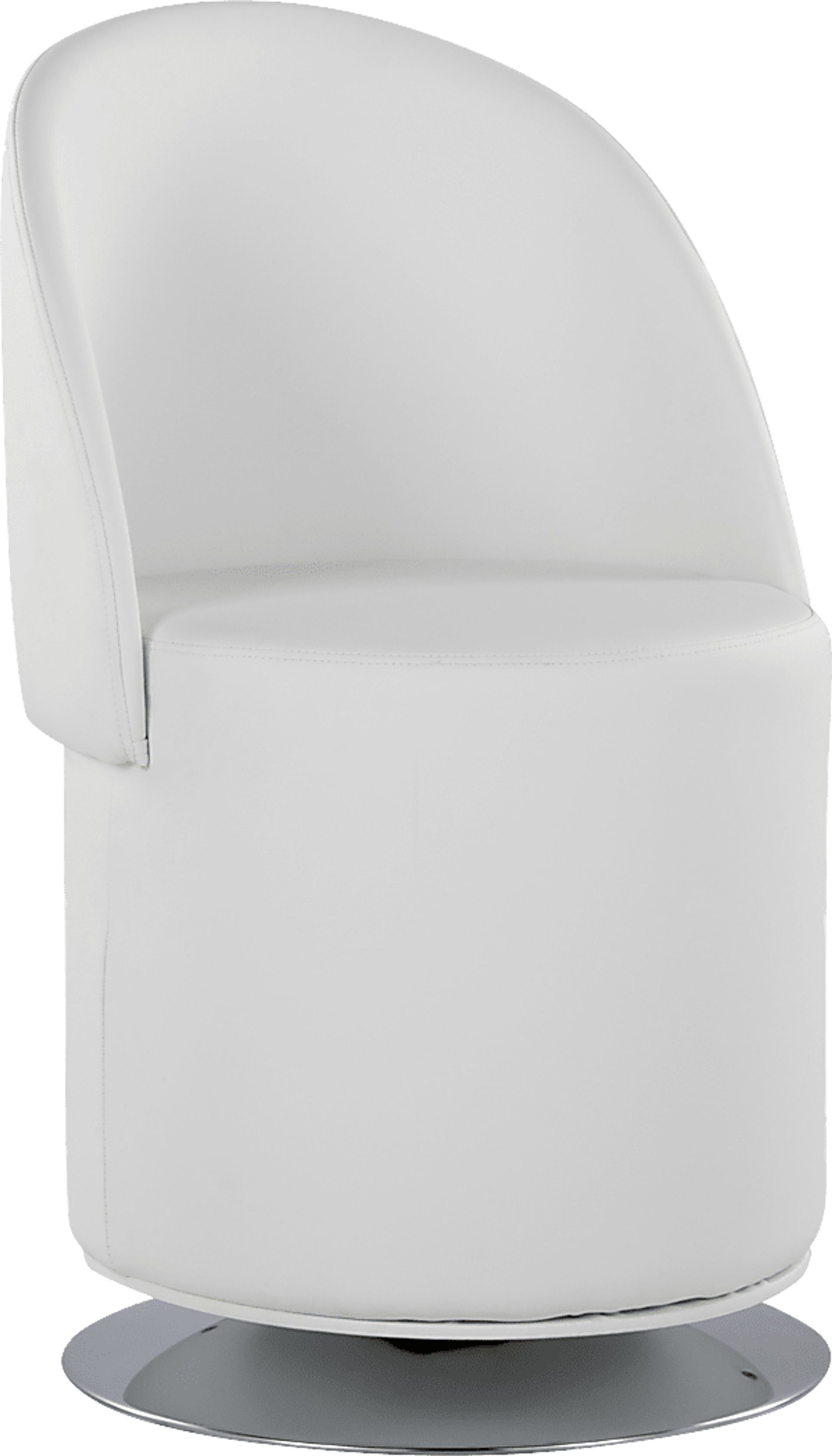 Fairington White Swivel Accent Chair - Image 1
