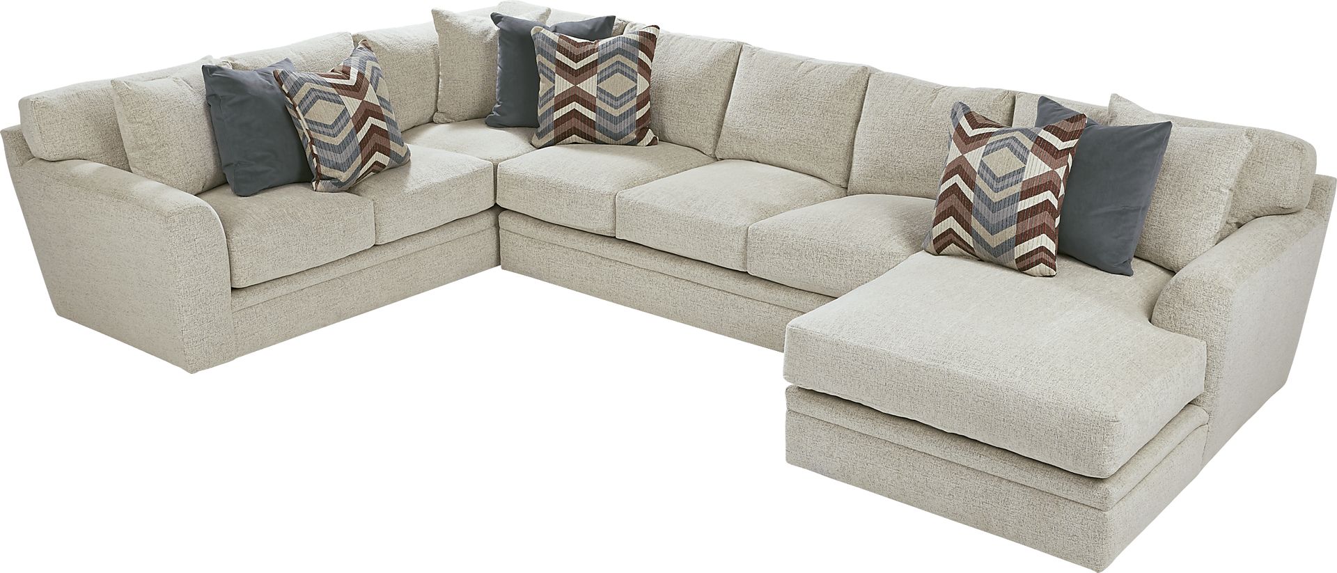 Fairleigh Linen 3 Pc XL Sectional - Image 3