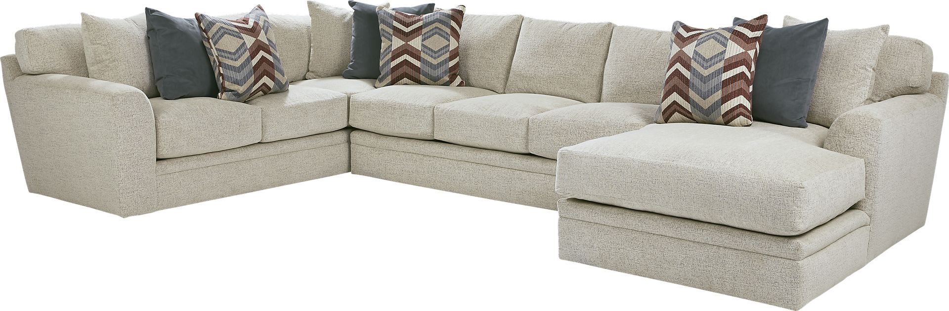 Fairleigh Linen 3 Pc XL Sectional - Image 1