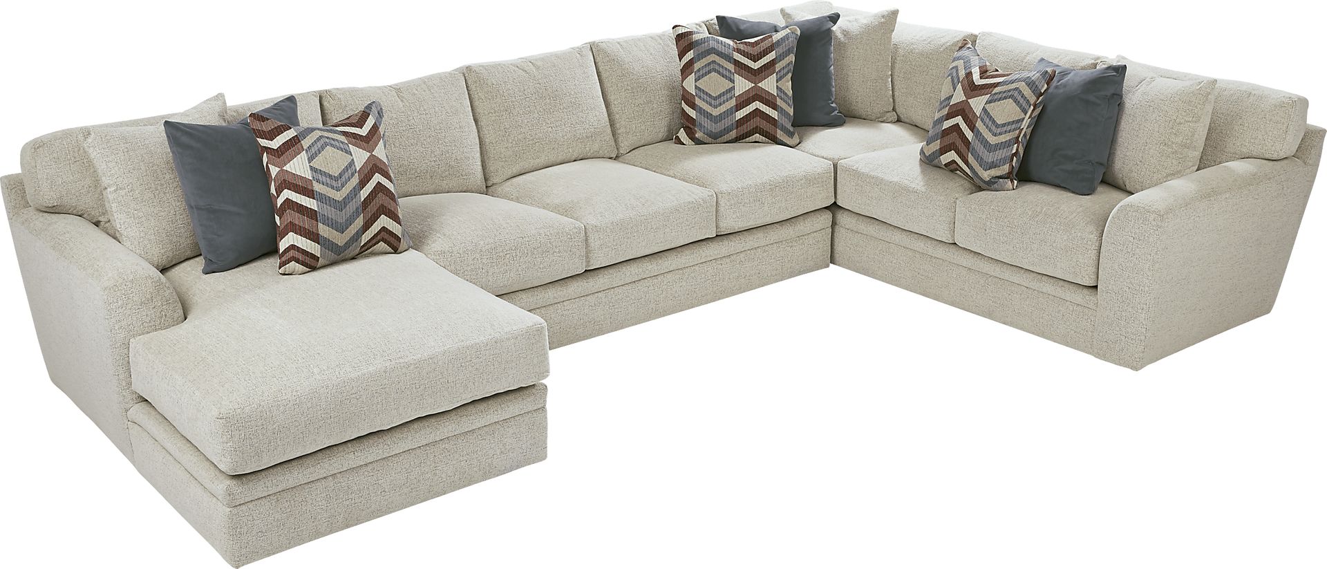 Fairleigh Linen 3 Pc XL Sectional - Image 2