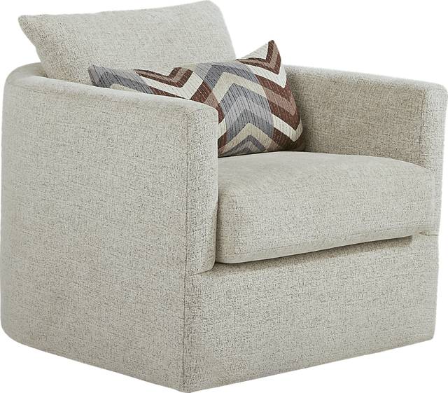Fairleigh Linen Swivel Chair - Thumbnail - Image 1
