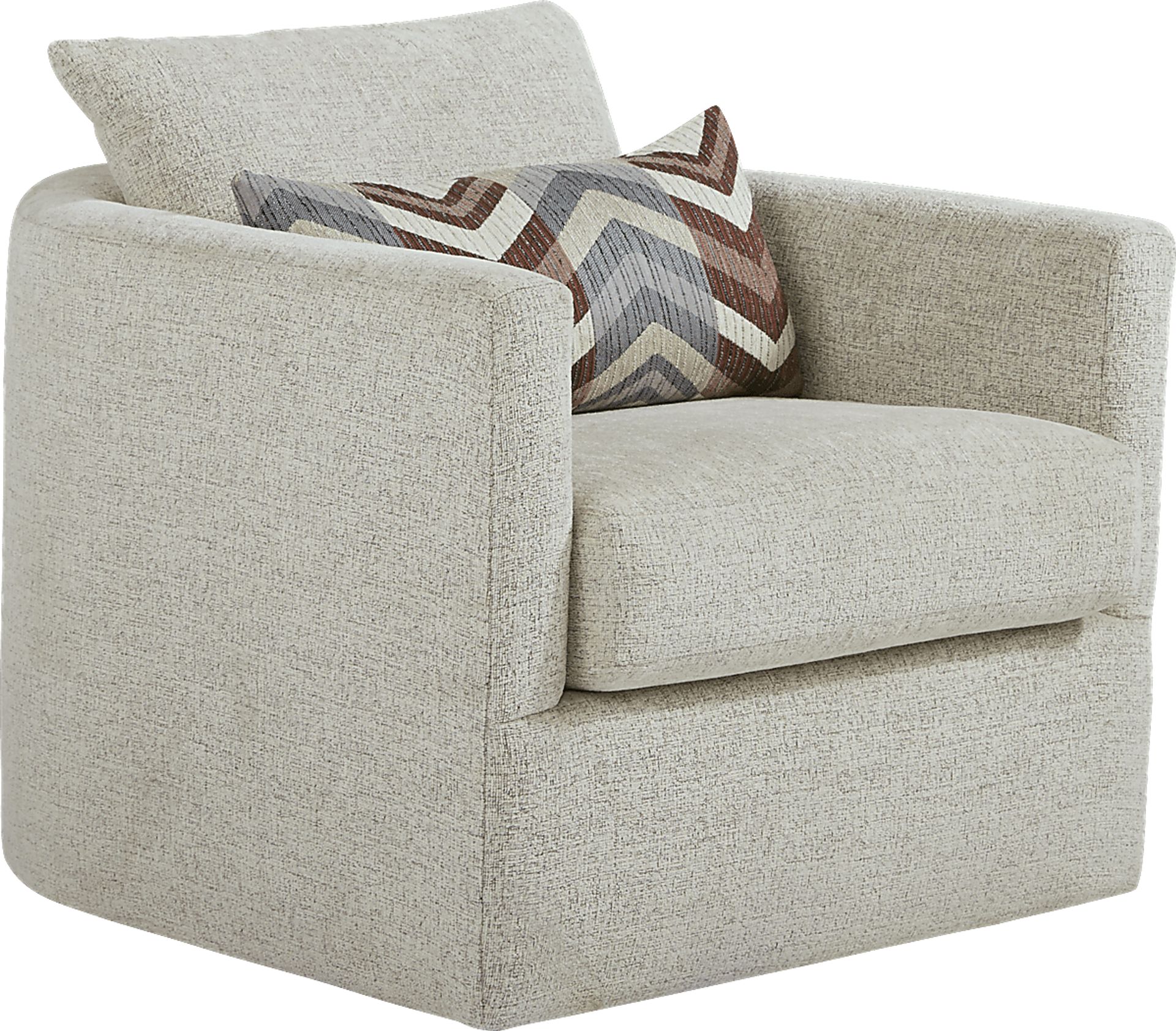 Fairleigh Linen Swivel Chair - Image 1