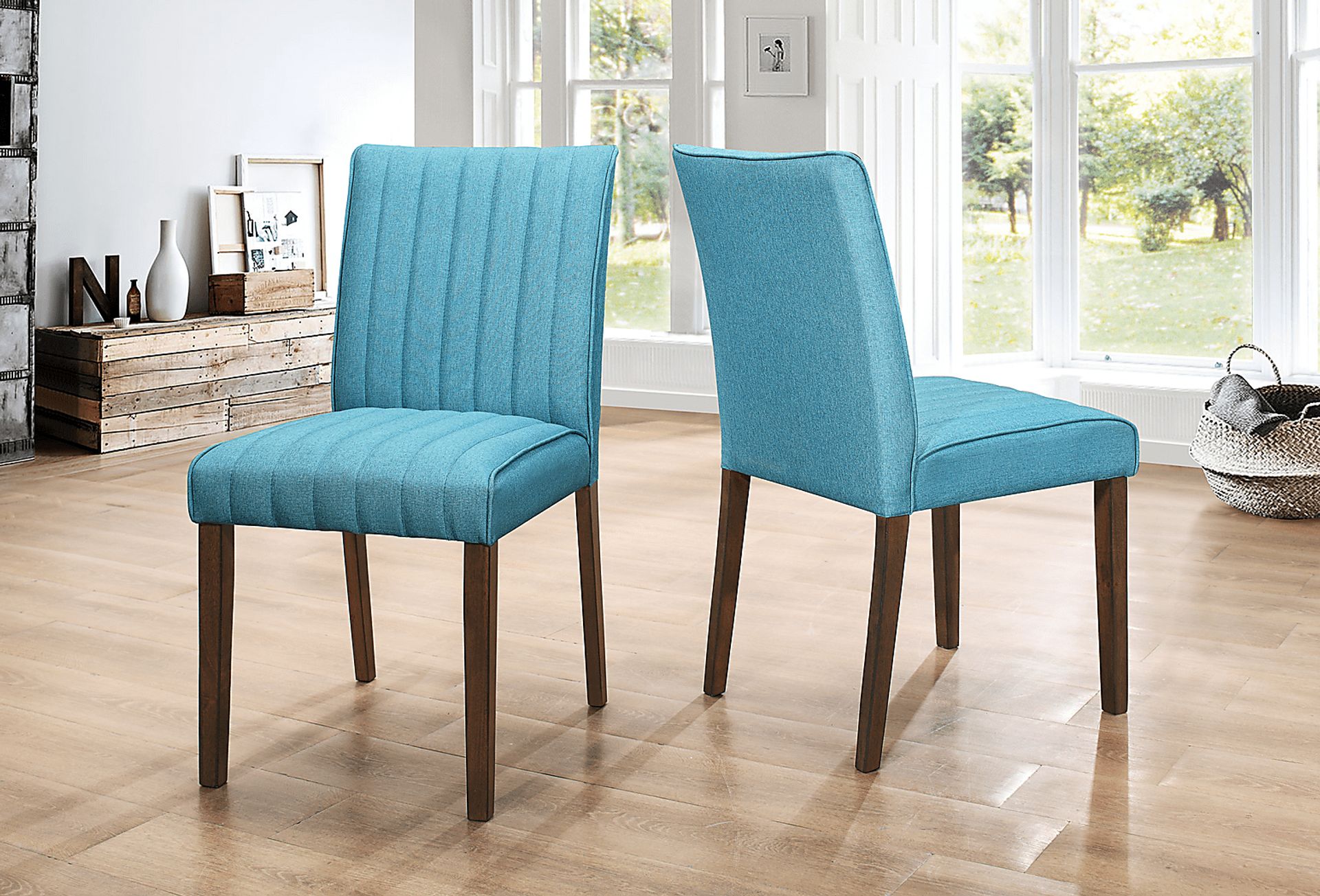 Fairlinks Aqua Set of 2 Side Chair - Image 3